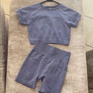 Purple Two-Piece Athletic Set
